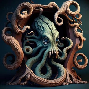 3D model tentacle monster (STL)